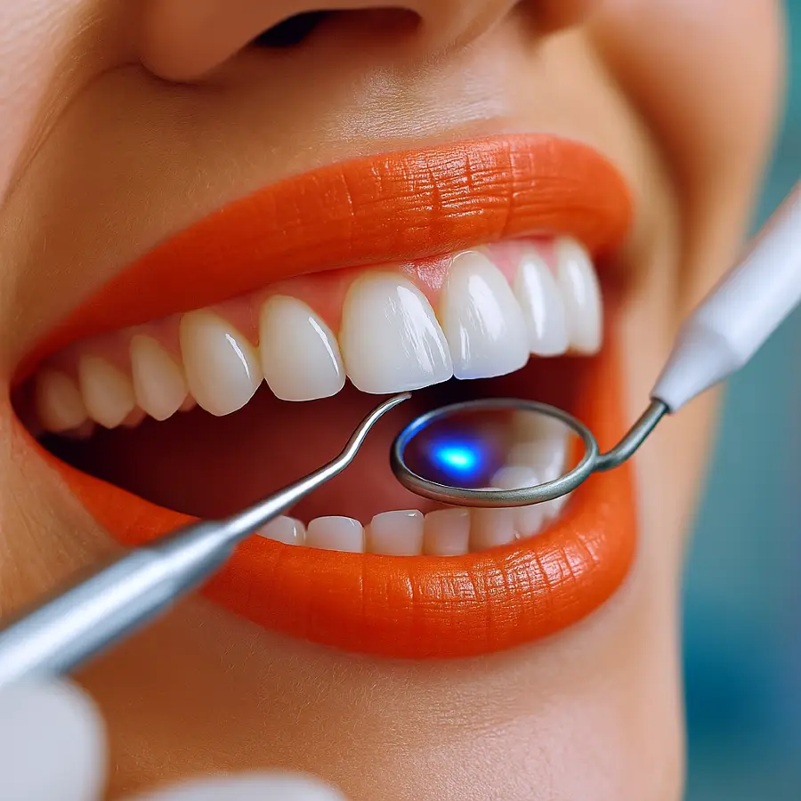 Белоснежная улыбка после лечения зубов в Хуньчуне